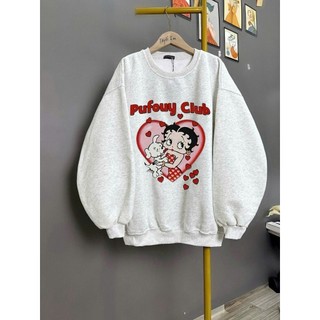 Áo nỉ bông  Sweater cổ tròn dài tay mùa đông form Bigsize nam nữ 40-78kg-quanaothuba