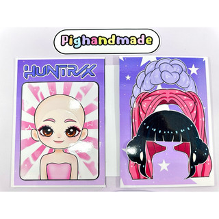 Đồ chơi bóc dán Bộ trang điểm ca sĩ Kpop Demon - Búp bê giấy