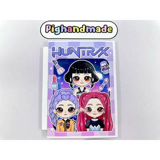 Đồ chơi bóc dán Bộ trang điểm ca sĩ Kpop Demon - Búp bê giấy