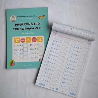 Sách-Bộ 7 Quyển Các Phép Tính Tách, Gộp, Cộng Trừ Trong Phạm Vi 100 - Phù Hợp Cho Bé Từ 4-8 Tuổi(17)