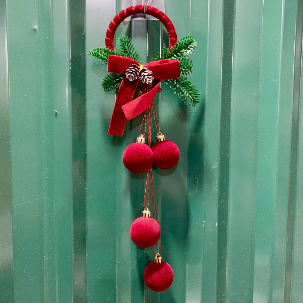 CHUÔNG NHUNG PHỤ KIỆN TRANG TRÍ GIÁNG SINH NOEL, decor giáng sinh cao cấp
