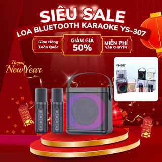 Loa Bluetooth Mini Kèm Micro YS-307 - Âm Thanh Siêu Hay,Bass Siêu Mạnh - LED RGB Cực Chất