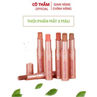 Combo 2 cây Phấn Mắt Dạng Thỏi Kashil 2 Màu Gradient Chống Nước Chống Mồ Hôi Không Phai Màu Lâu Trôi