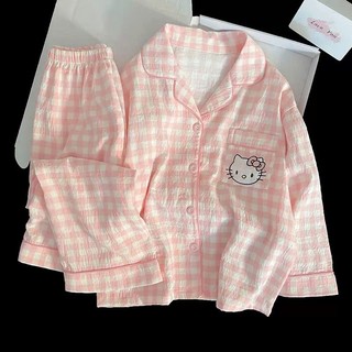 B135 Bộ Ngủ Nữ Dài Tay Chất Đũi Mềm Mại Màu Sắc Nhẹ Nhàng Phương Linh Underwear