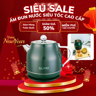 Ấm Siêu Tốc Cao Cấp Gume Hàn Quốc, Công Suất 1800W, Dung Tích 1,8L, Chất Liệu An Toàn Inox 304
