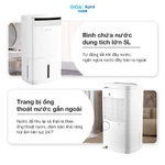 Máy hút ẩm Lumias D6E-12L/ 20L/ 26L/30L/60L- Tự động dừng khi đầy nước - Bộ lọc ion bạc - Ứng dụng Mihome - BH 18 tháng — ảnh 6