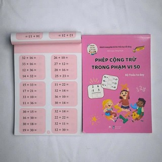 Sách-Phép Cộng Trừ Trong Phạm Vi 50-Giúp Con Tự Tin Vào Lớp 1-Bài Tập Toán Cho Trẻ Từ 4 Đến 8 Tuổi/