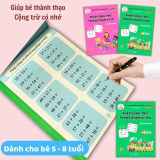 Sách-Phép Cộng Trừ Trong Phạm Vi 100-Giúp Con Tự Tin Vào Lớp 1-Bài Tập Toán Cho Trẻ 4 Đến 8 Tuổi [5]