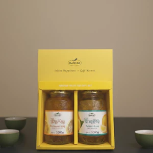 HOT! SET QUÀ TẶNG TRÀ THANH YÊN + TRÀ CHANH MẬT ONG HANTAE Hàn Quốc, siêu sang, hợp làm quà tặng nè!