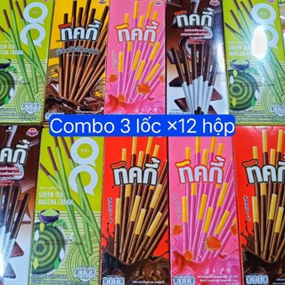 [Combo 1-2-3-4-5] Lốc 12 Hộp Bánh Que Ticky Thái Lan Mix đủ vị, Hộp ×18g ( Hoặc tự Mix )