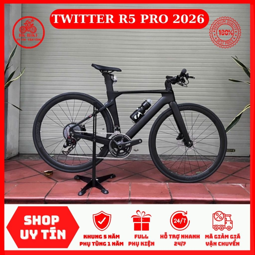 Xe Đạp TWITTER R5 PRO 2026 • 5M carbon, Rs24, líp đổi màu | Shopee Việt Nam