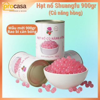 Củ năng hồng - hạt nổ củ năng Hồng 900gr - Nguyên liệu pha chế - giòn ngon cho topping trà sữa - trà trái cây-ShuangFu