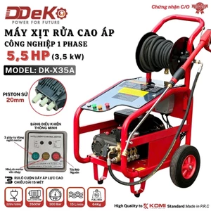Máy Xịt Rửa Cao áp Công nghiệp DEKO DK-X35A Công suất 3,5kW, Áp lực đến 300Bar Lưu lượng nước 15 L/p