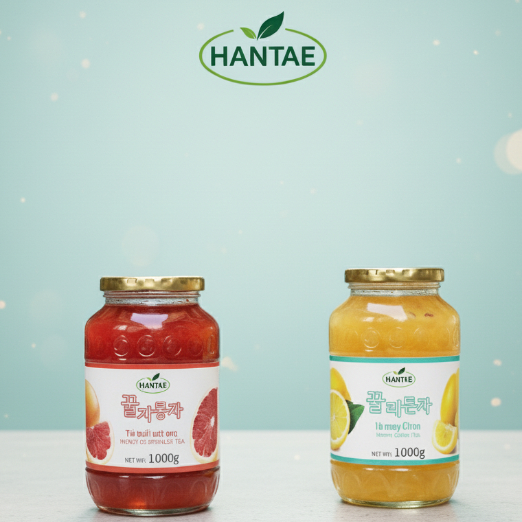 Combo Trà Bưởi(Vị hơi nhẫn) & Trà Chanh Mật Ong Hantae