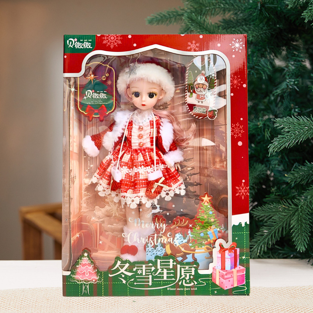 Đồ Chơi Búp Bê Noel Giáng Sinh Lễ Hội Merry Christmas Dễ Thương Đồ Chơi Bé Gái Quà Tặng Mùa Đông-Đồ Chơi Cho Bé PUKAPI