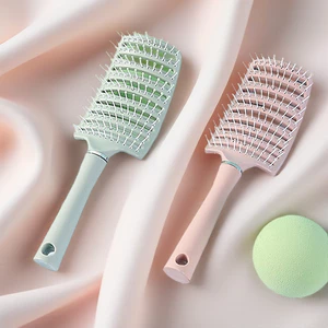 Lược Chải Tóc Uốn Cong Massage Da Đầu - Lược Chải Tóc Gỡ Rối Tạo Kiểu Tóc Xoăn, Tóc Dài Hạn Chế Gãy Rụng