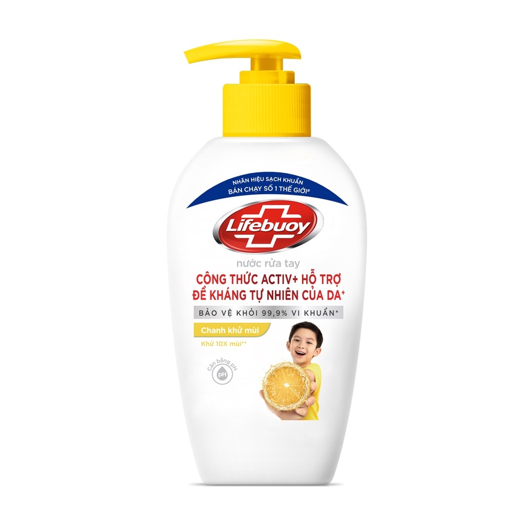 Nước Rửa Tay Lifebuoy Vitamin+ Bảo Vệ Khỏi 99.9% Vi Khuẩn - Chai 180G vg9ke1_096