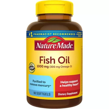 Viên uống dầu cá Omega 3 Fish Oil 1000mg Nature Made [Hàng Mỹ]