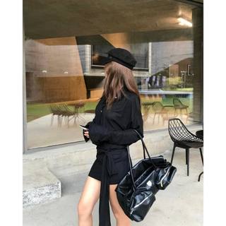 Đầm Sơ mi wrap dáng suông M527