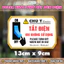 Bảng Tắt Điện Khi Không sử dụng - Decal Dán Nhắc Nhở Tắt Điện - Sticker Chống Nước Dán Công ty, Nhà ở .SIG34 - DCBB032