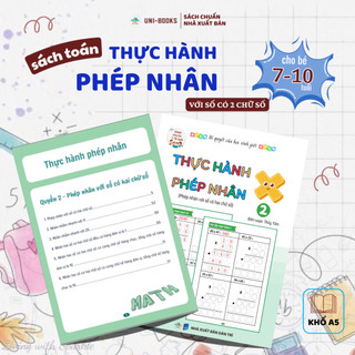 Sách Toán Tư Duy Combo 3 cuốn Thực Hành Phép Nhân Dành Cho Trẻ từ 7-10 tuổi