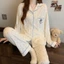 Bộ Pyjama Mặc Nhà EMMA STORE Mềm Mịn Thoáng Khí Chống Nhăn, Bộ đồ ngủ dài tay