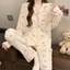 Bộ Pyjama Mặc Nhà EMMA STORE Mềm Mịn Thoáng Khí Chống Nhăn, Bộ đồ ngủ dài tay