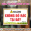 Decal Không Đổ Rác Tại Đây - Biển Báo Cấm Đổ Rác - DCBB039