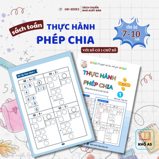 Sách Toán Tư Duy Combo 3 cuốn Thực Hành Phép Chia Dành Cho Trẻ từ 7-10 tuổi