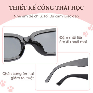 Mắt kính râm mát nữ nam kính mát Jennie Hàn Quốc chống UV400 và tia bức xạ thời trang ngầu cá tính đẹp giá rẻ HANASO 252