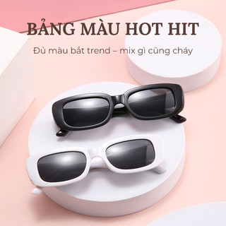 Mắt kính râm mát nữ nam kính mát Jennie Hàn Quốc chống UV400 và tia bức xạ thời trang ngầu cá tính đẹp giá rẻ HANASO 252
