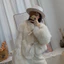 Áo khoác lông nữ sang trọng, cột dây thời trang – 4 màu siêu sang-Size S->XL
