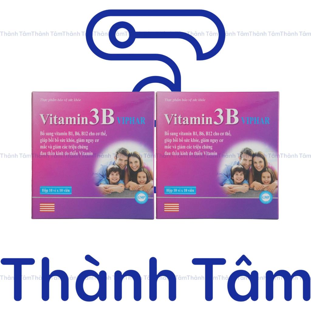 (Tím) Viên uống VITAMIN 3B TÍM 100V hỗ trợ tăng sức đề kháng, tăng sức khỏe, giảm suy nhược cơ thể