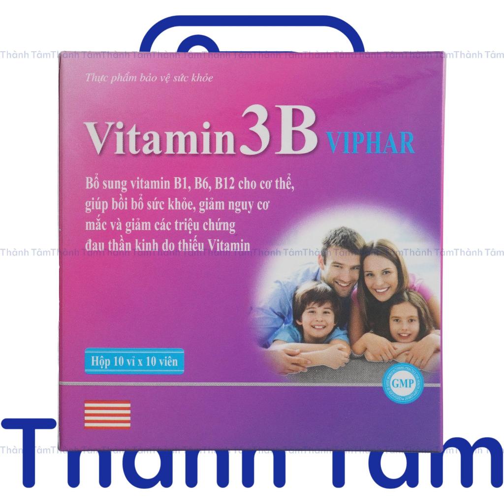 (Tím) Viên uống VITAMIN 3B TÍM 100V hỗ trợ tăng sức đề kháng, tăng sức khỏe, giảm suy nhược cơ thể
