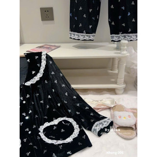 Sét đồ ngủ chất nhung siêu đẹp ạ 💯💝đi CHƠI, đi LÀM ,đi du lịch sang chảnh, xinh XINH đẹp