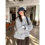 -Áo khoác nữ 2 mặt 2 kiểu+kèm khăn – giữ ấm siêu đỉnh- Size S-XL