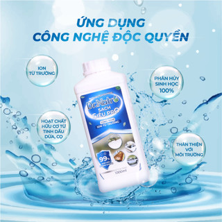 Nước Lau Sàn Dr Natro với công nghệ siêu sạch xử lý bằng nước Ion từ trường,căn nhà sạch bóng