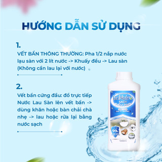 Nước Lau Sàn Dr Natro với công nghệ siêu sạch xử lý bằng nước Ion từ trường,căn nhà sạch bóng