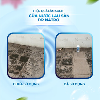 Nước Lau Sàn Dr Natro với công nghệ siêu sạch xử lý bằng nước Ion từ trường,căn nhà sạch bóng
