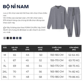 Bộ Quần Áo Nỉ Nam Thu Đông Cao Cấp MENTORIS, Form Regular Fit, Mềm Mại, Ấm Áp MBN2502