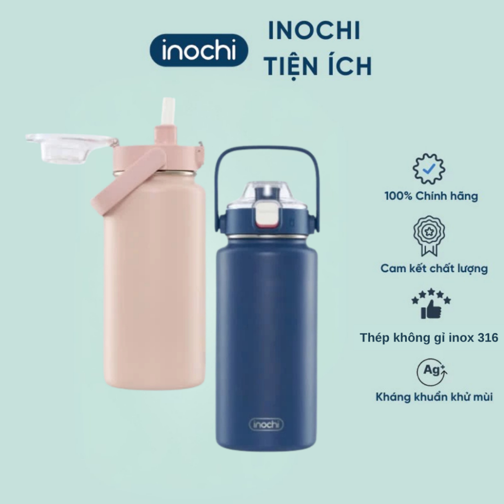 Bình giữ nhiệt Fuji smart 950ml INOCHI, lõi inox 316 cao cấp chống gỉ an toàn