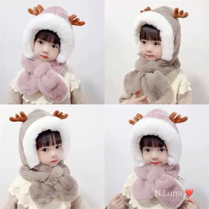 Mũ tuần lộc giữ ấm cho bé 1-6 tuổi