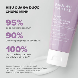 [FBS] Kem dưỡng thể hỗ trợ giảm mụn và làm mịn da Paula's Choice 2% BHA Body Smoothing Spot Exfoliant 60ml