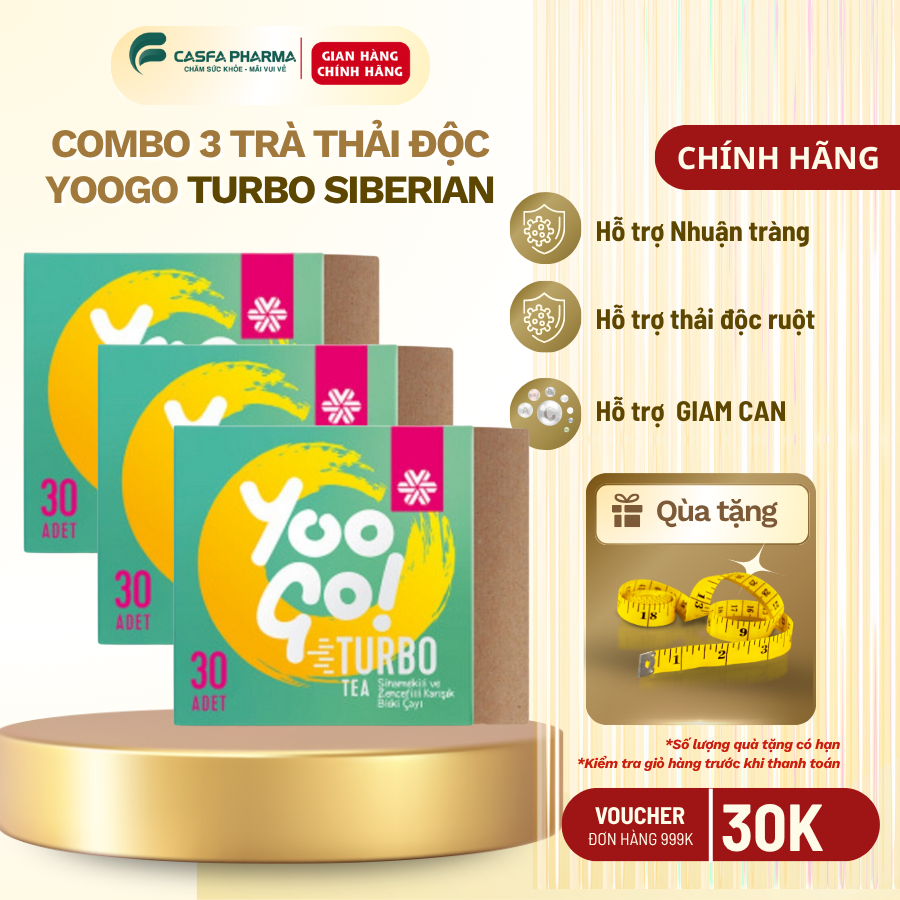 [COMBO 3 HỘP] TRÀ THẢO MỘC YOOGO TURBO SIBERIAN – HỖ TRỢ GIẢM CÂN, LÀM ...