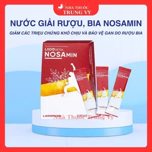 Nước giải rượu bia Ladodetox Nosamin Ladophar(10 gói x 15ml)