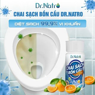 Chai Sạch Bồn Cầu DrNatro sạch 99% vi khuẩn, không bị động ố vàng với công nghệ Nhật Bản, chai 300ml