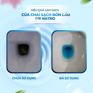 Chai Sạch Bồn Cầu DrNatro sạch 99% vi khuẩn, không bị động ố vàng với công nghệ Nhật Bản, chai 300ml