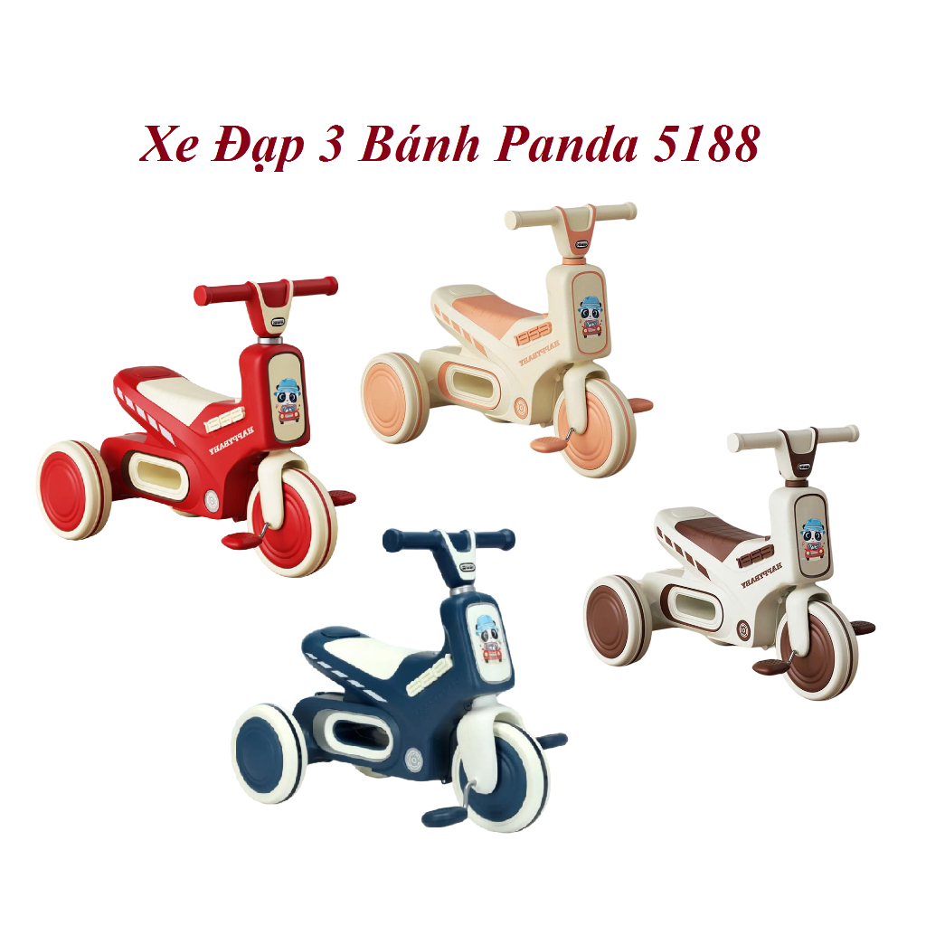 Xe Đạp 3 Bánh Panda 5188 Có Đèn, Có Nhạc Cho Bé Từ 1,5 - 5 Tuổi ...
