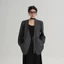 Áo khoác veest blazer nữ không cổ kèm dây buộc – phong cách Hàn Quốc – màu Đen/Ghi – Size S/M/L