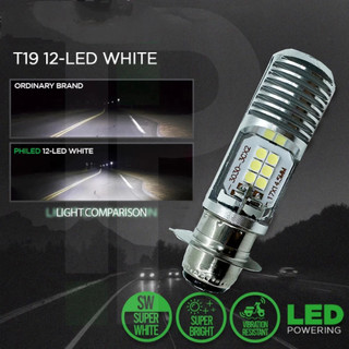MOTEX Bóng đèn pha LED xe máy T19 P15D H4 Linh kiện đèn pha LED chính hãng